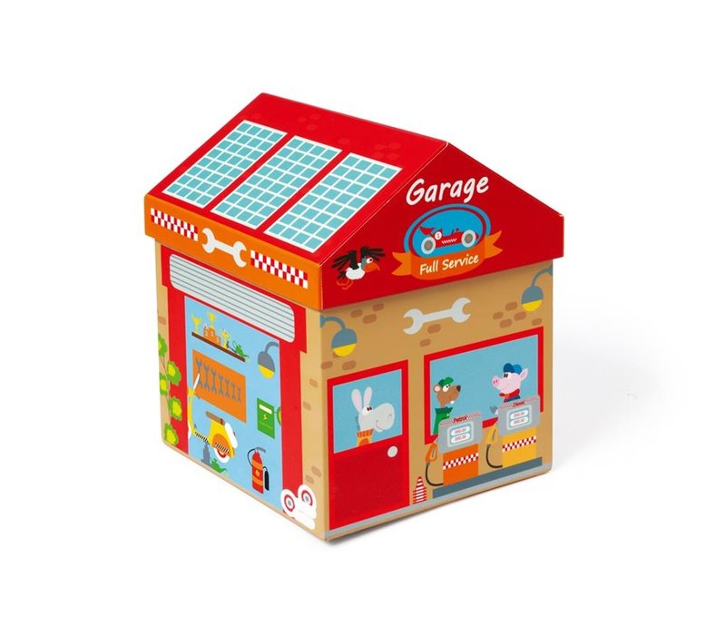 Scratch Preschool Boîte à Jouets Garage Play & Store