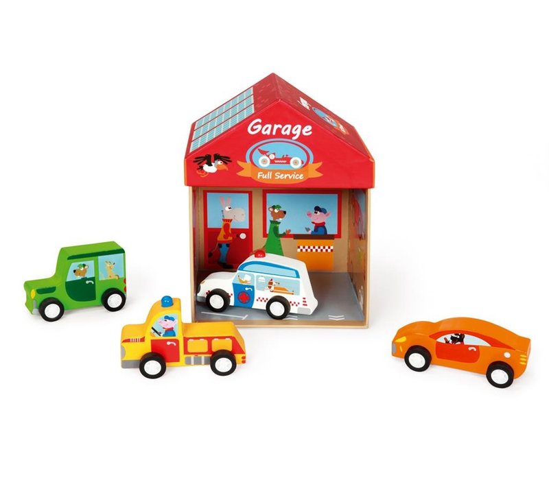 Scratch Preschool Boîte à Jouets Garage Play & Store