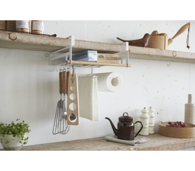 Yamazaki Multifunctional Under Shelf Rack Tosca White