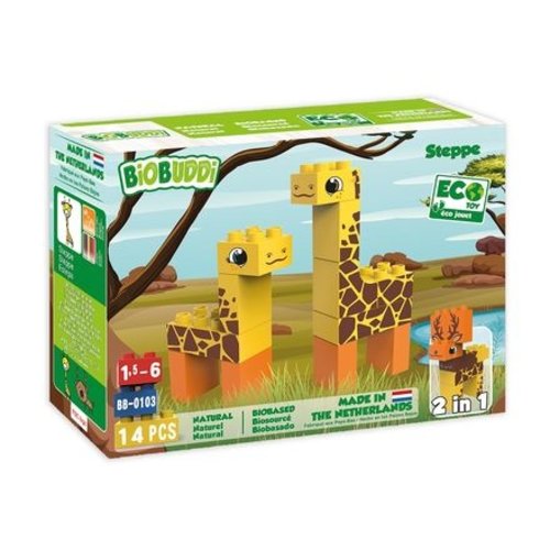 Biobuddi Building Blocs  Wildlife Steppe 14 pcs 