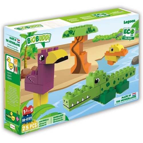 Biobuddi Wildlife Lagoon Building Blocks Set 25 pcs 