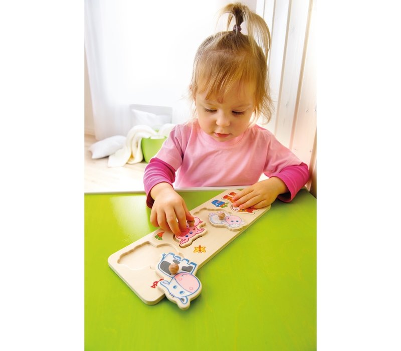 Haba Clutching Puzzle Baby Farm Animals