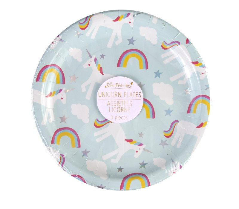 Great Pretenders Assiettes en Carton Licorne