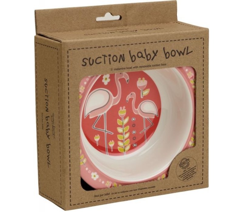 Sugarbooger Suction Bowl Flamingo