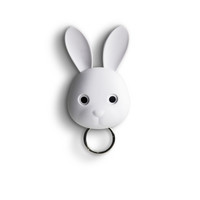 Qualy Bella Bunny Porte-Clés Blanc