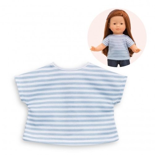 Corolle Ma Corolle Grey/White Striped T-Shirt 