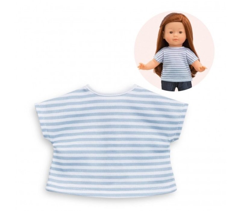 Corolle Ma Corolle Grey/White Striped T-Shirt