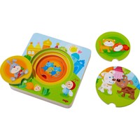 Haba Puzzle en Bois Bébés Animaux Multicolores