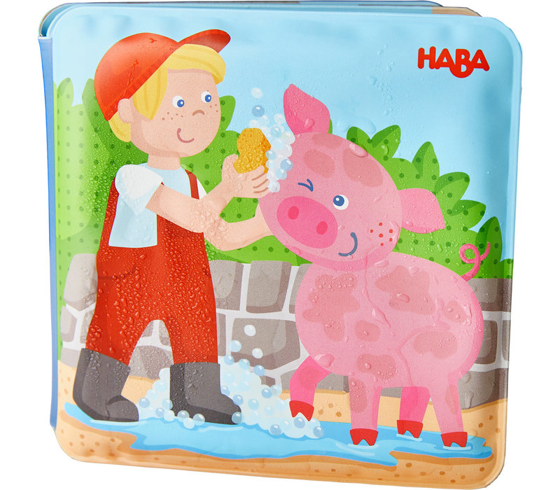 Haba Bath Book Farm Animal Wash Day