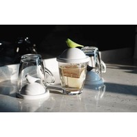 Qualy Sparrow Mug & Cover White-Black