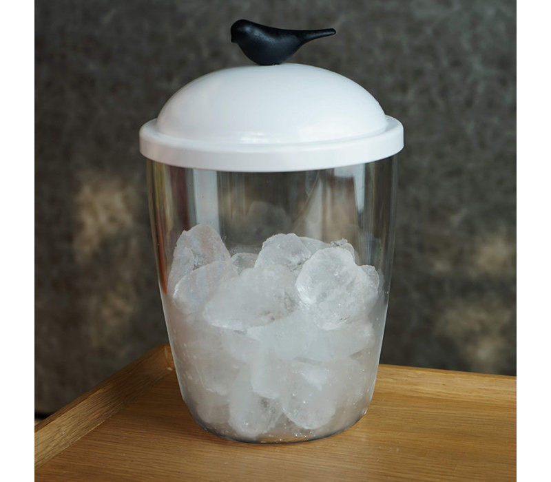 Qualy Sparrow Ice Bucket White-Black