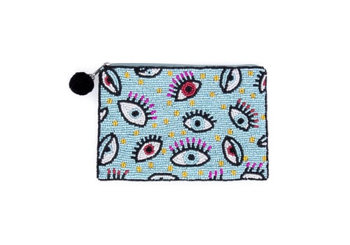 Helio Ferretti Helio Ferretti Small Boho Clutch Eyes