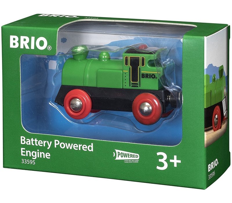 Brio Small Green Locomotive On Batteries