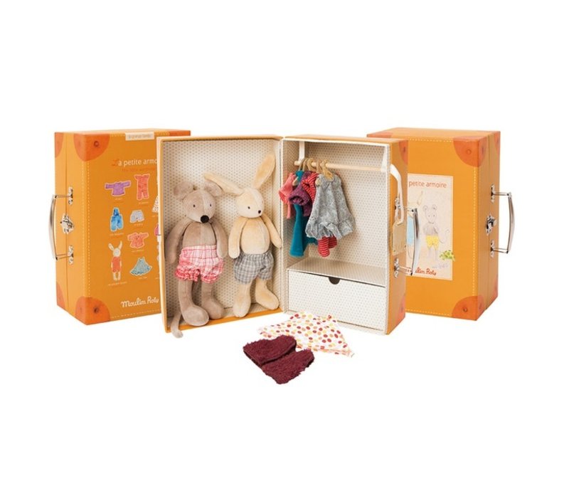 Moulin Roty Little Wardrobe Suitcase 'La Grande Famille'