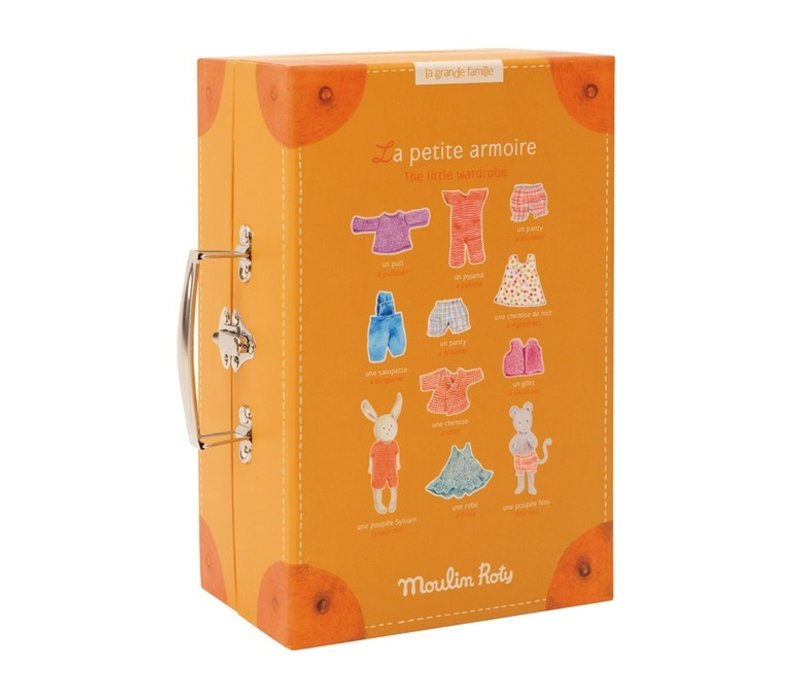 Moulin Roty Little Wardrobe Suitcase 'La Grande Famille'