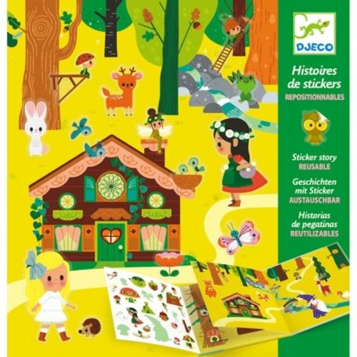 Djeco Histoires de Stickers La Forêt Magique 