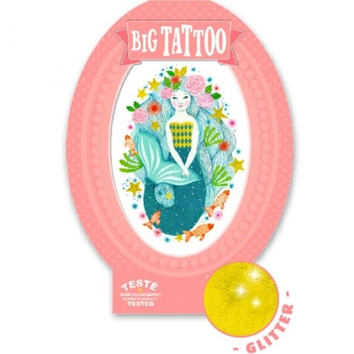 Djeco Big Tattoo Sirène Bleu Aquatique 