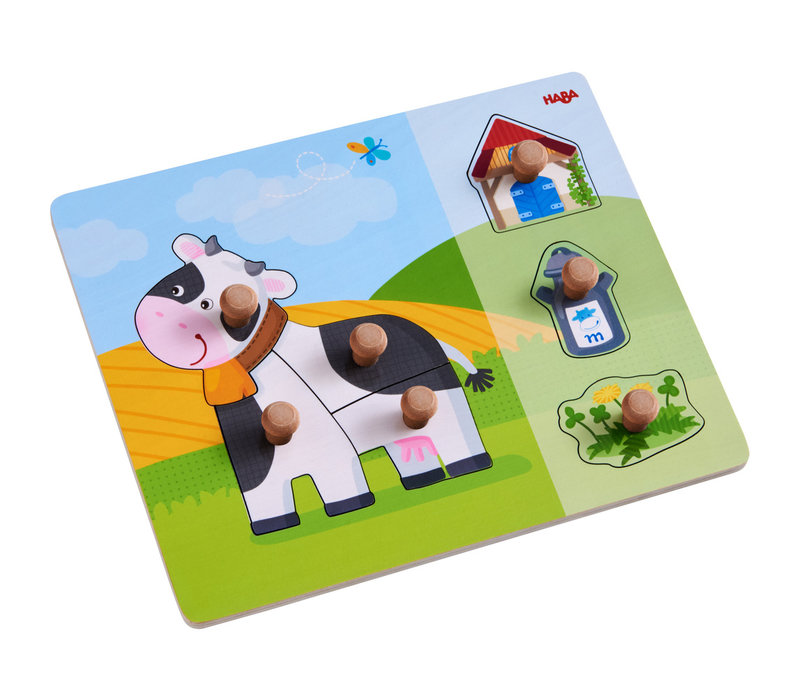 Haba Clutching Puzzle Annabell the Cow