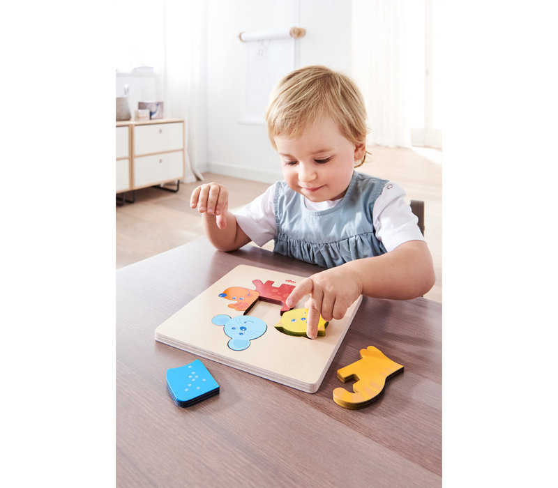 Haba Puzzle en Bois Animaux Familiers