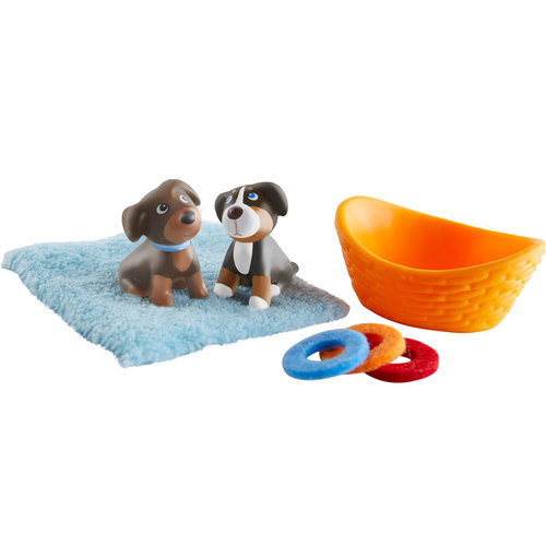 Haba Little Friends Brown & Tricolor Puppy 