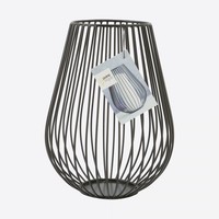 Point-Virgule Wire Candle Holder Black 17 cm