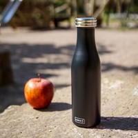 Lurch Double Insulated Bottle Stainless Steel Matt Black 500 ml