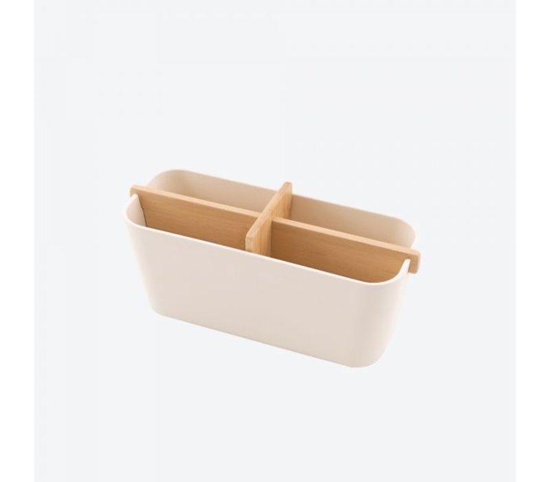 Point-Virgule Bamboo Fiber Organizer Off-White