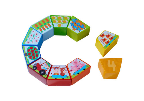 Haba Haba Wooden Arranging Game Numbers Farm