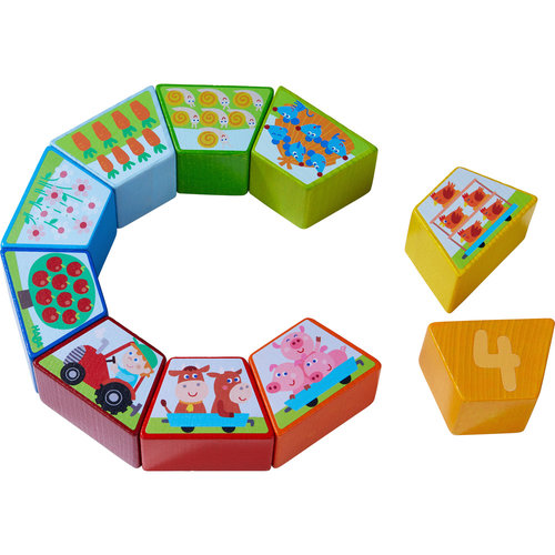 Haba Wooden Arranging Game Numbers Farm 