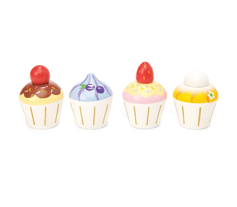 Le Toy Van Honeybake Cupcakes 4 Stuks