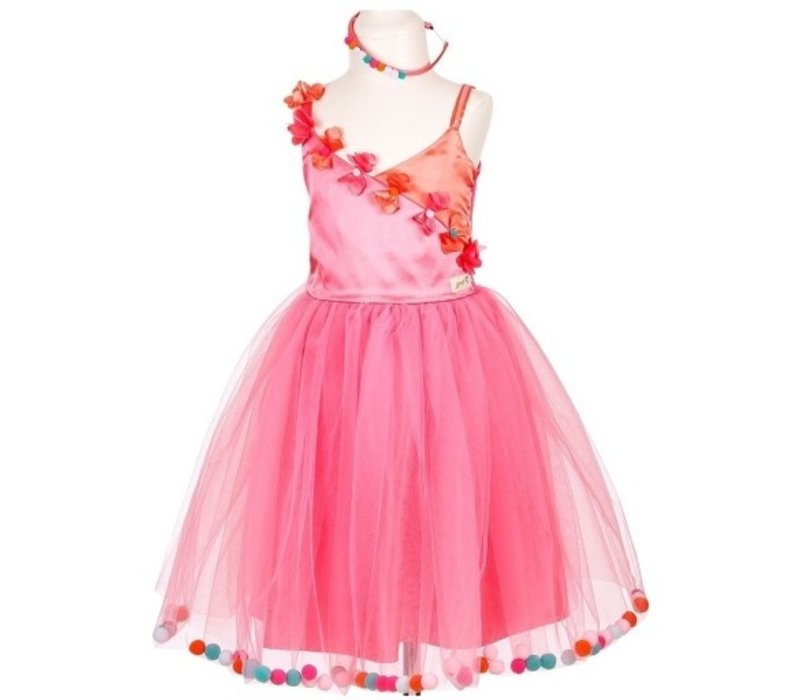 Souza! Alicia Dress Rose with Pompons 8-10 Yrs