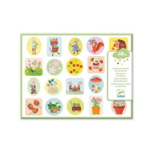 Djeco Grosses Gommettes pour les Petits Le Jardin 100+ 