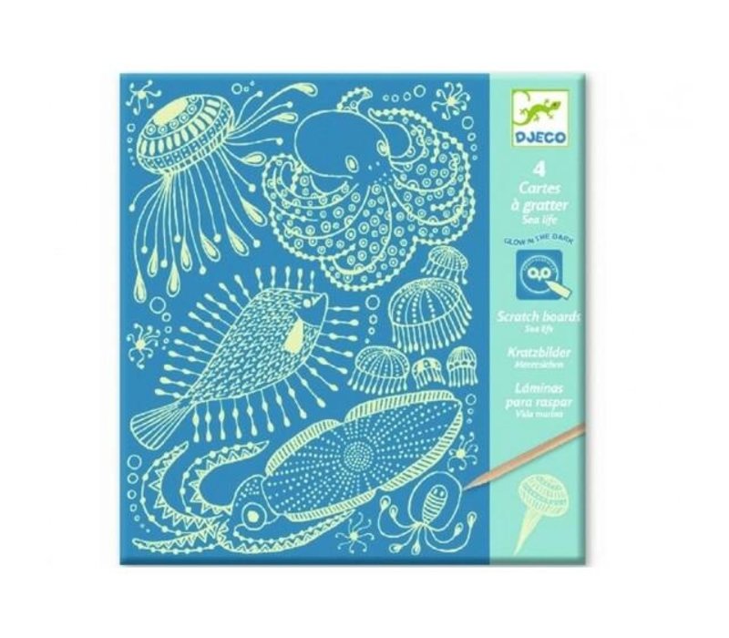 Djeco Scratch Cards Sea Life