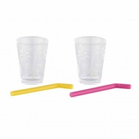 Corolle Ma Corolle Set of 2 Glasses and 2 Straws