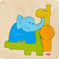 Haba Puzzle en Bois Animaux du Zoo