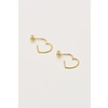 Estella Bartlett Estella Bartlett Boucles D'Oreilles Hoop Open Heart Doré