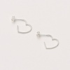 Estella Bartlett Estella Bartlett Boucles D'Oreilles Hoop Open Heart Argenté