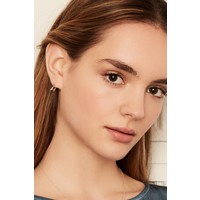 Estella Bartlett Boucles D'Oreilles Hoop Open Star Argenté