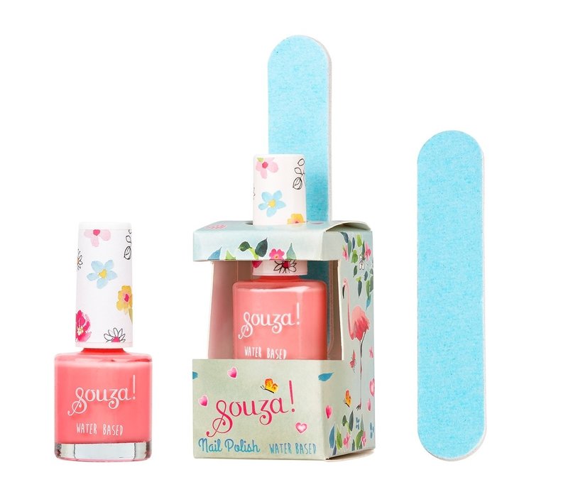 Souza! Set Nagellak + Nagelvijl Flamingo