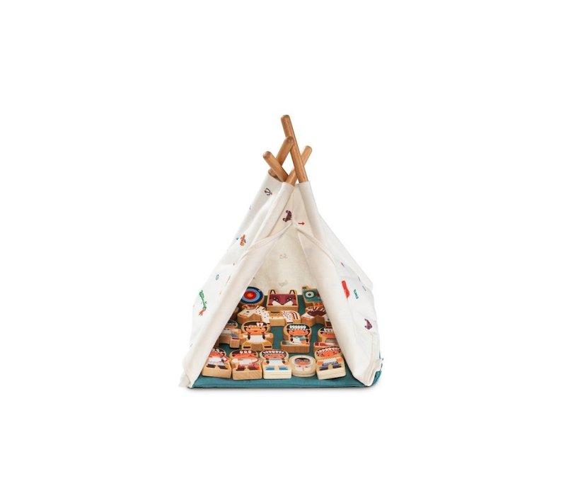 Lilliputiens De Wigwam en Indianen