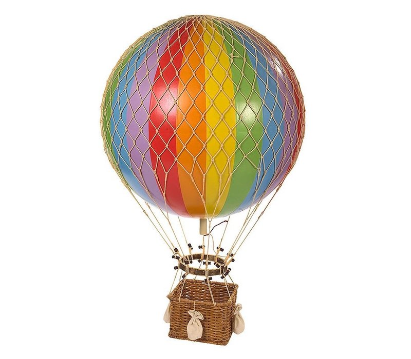 Authentic Models Hot air Balloon Jules Verne Rainbow 42 cm