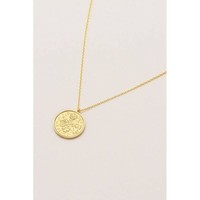 Estella Bartlett Lucky 6 Pence Necklace Gold Plated