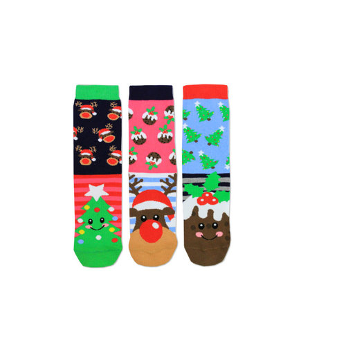 ODD Socks Chaussettes Noël 3 pièces taille 30 - 38 