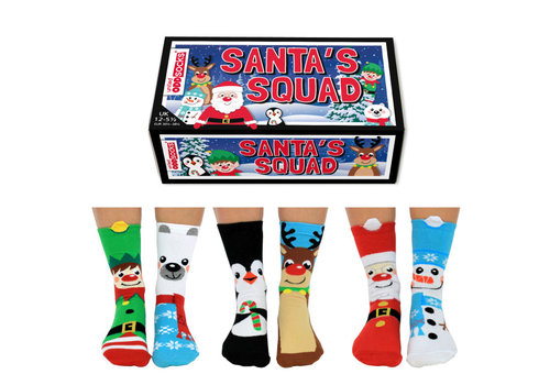 Odd Socks ODD Socks Kerst Sokken in Doos 3 paar maat 30 - 39