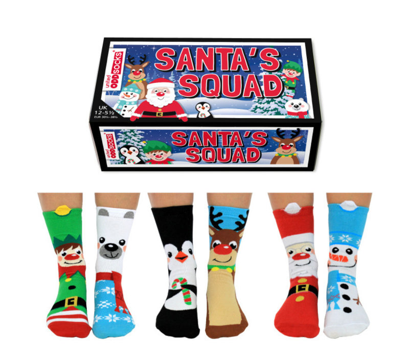 ODD Socks X-Mas Socks 6 in a Box  size 30 - 39