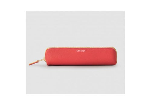 Printworks Printworks Pencil Case Leather Coral red