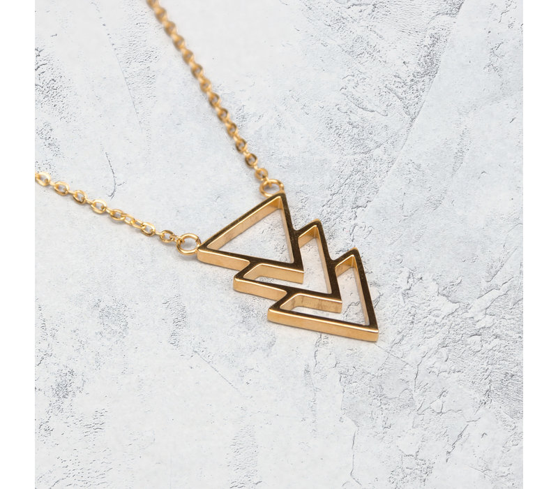 Kuku Necklace Triangle Gold