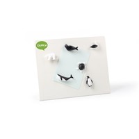 Qualy Save Ocean Magnets - set de 6 - Noir/Blanc