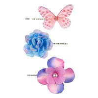 Souza! Hair Clips Cleo Fuchsia/Blue 3 pcs