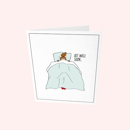 The Gift Label Carte de Voeux Get Well Soon 